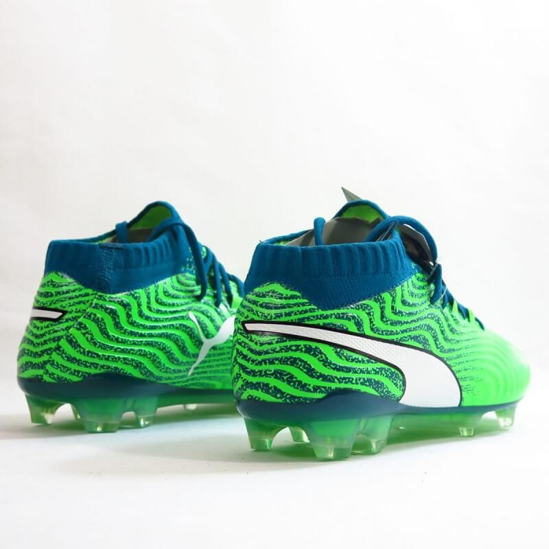 Old-Firm-Boots-Puma-One-18.1-FG-Green Football Boots