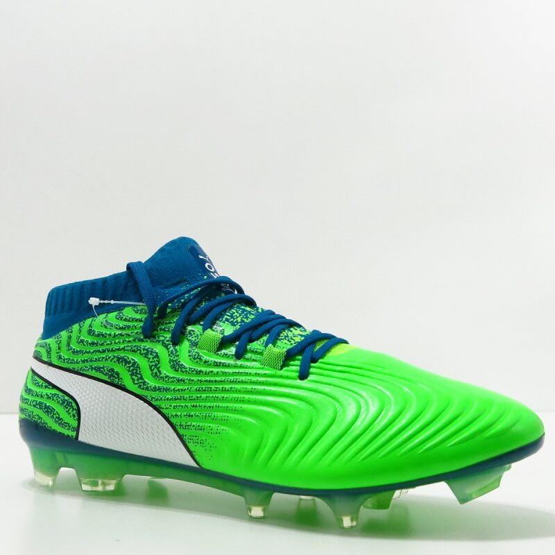 Old-Firm-Boots-Puma-One-18.1-FG-Green Football Boots