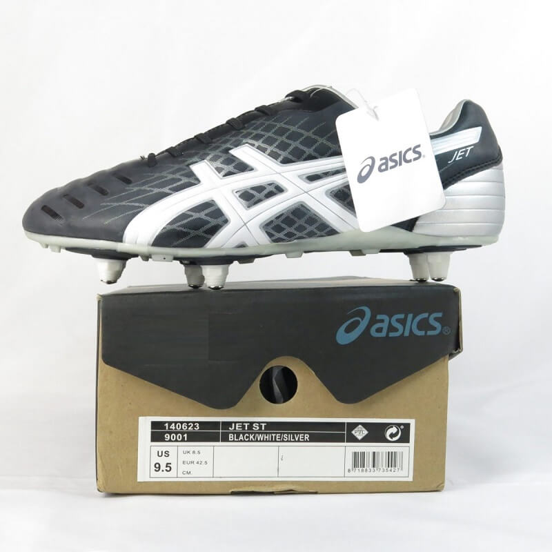 Old-Firm-Boots-Asics-Jet-ST-SG-Black Football Boots