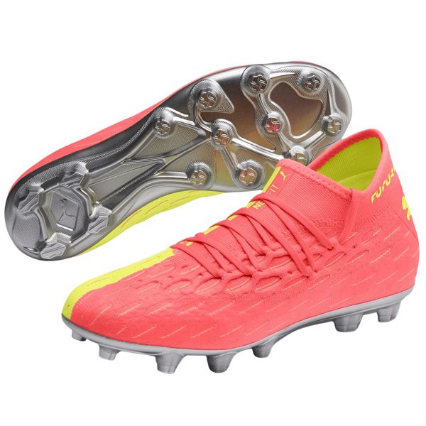 Old-Firm-Boots-Puma-Future-5.2-Netfit-FG-Red/Yellow Football Boots
