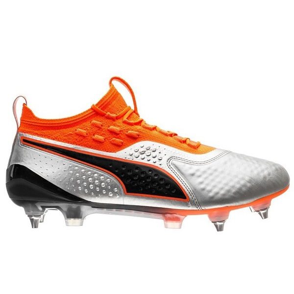 Old-Firm-Boots-Puma-One-1-Mx-SG-Silver Football Boots