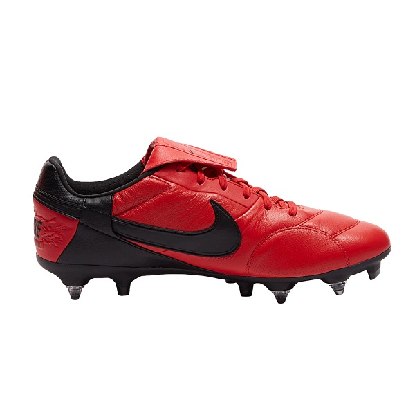 Old-Firm-Boots-Nike-The-Premier-3-SG-PRO-AC-Red-Black-K-Leather Football Boots