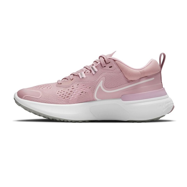 Old-Firm-Boots-Nike-React-Miler-2-White-Pink Womens Running Trainers Shoes
