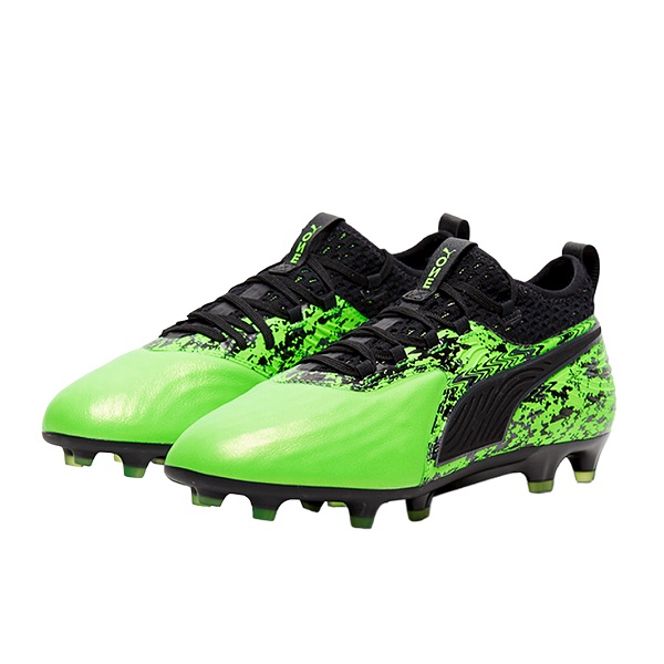 Old-Firm-Boots-Puma-One-19.2-FG-AG-Green - Football Boots