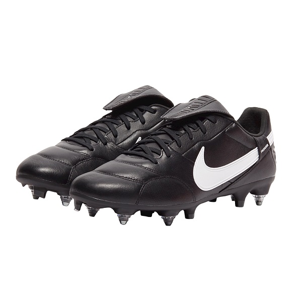 Old-Firm-Boots-Nike-The-Premier-3-SG-PRO-AC-Black-White-K-Leather-AT5890-010 Football Boots