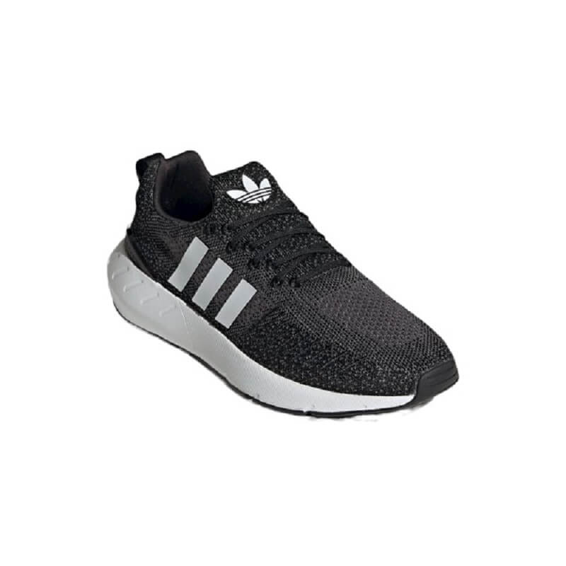 Old-Firm-Boots-Adidas-Swift-Run-22-Black-Grey Trainers Running Shoes