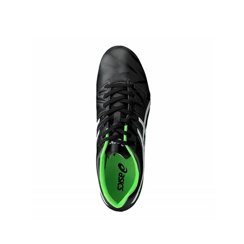 Old-Firm-Boots-Asics-Match-CS-FG-Black-Green Football Boots